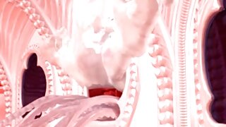 Busty blond teen strips